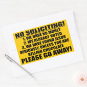 Sticker Rectangulaire Pas de sollicitation (Enveloppe)