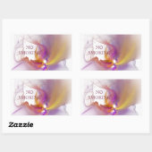 Sticker Rectangulaire Pas de tabac (Feuille)