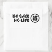 STICKER RECTANGULAIRE PAS DE VIE SAINE (Sac)
