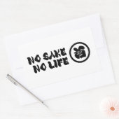 STICKER RECTANGULAIRE PAS DE VIE SAINE (Enveloppe)