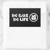 STICKER RECTANGULAIRE PAS DE VIE SAINE (Sac)