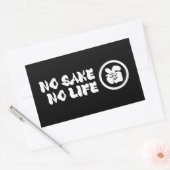 STICKER RECTANGULAIRE PAS DE VIE SAINE (Enveloppe)