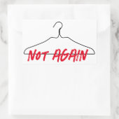 Sticker Rectangulaire Pas encore Wire Hanger Pro Choice (Sac)