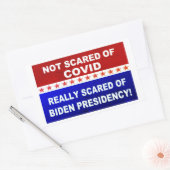 Sticker Rectangulaire Pas Peur De Covid (Enveloppe)