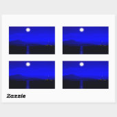 Sticker Rectangulaire Passage au clair de lune (Feuille)