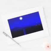 Sticker Rectangulaire Passage au clair de lune (Enveloppe)