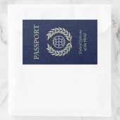 Sticker Rectangulaire passeport maritime (Sac)