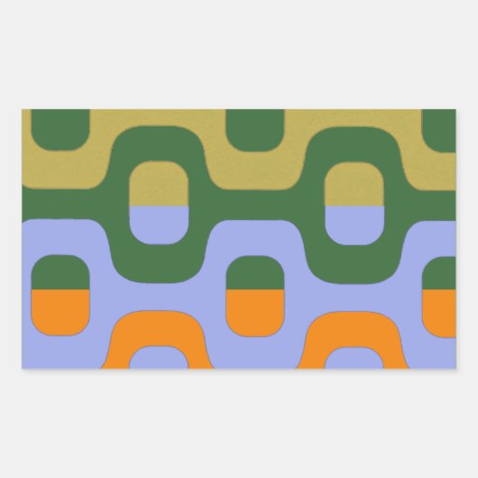 Sticker Rectangulaire Passerelle couleur Ipanema (Devant)