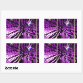 Sticker Rectangulaire Passion de cristal violet (Feuille)