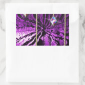 Sticker Rectangulaire Passion de cristal violet (Sac)