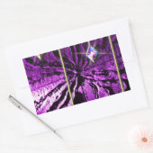 Sticker Rectangulaire Passion de cristal violet (Enveloppe)