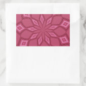 STICKER RECTANGULAIRE PASSION ROSE (Sac)