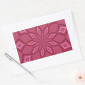 STICKER RECTANGULAIRE PASSION ROSE (Enveloppe)