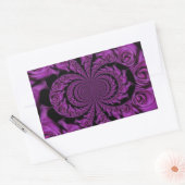 Sticker Rectangulaire Passion violette : Royal Romance Roses (Enveloppe)