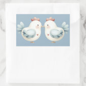 Sticker Rectangulaire Pastel Cottagecore Chicken (Sac)