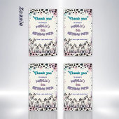 Sticker Rectangulaire Pastel Dalmatian Spot-tacular Thank You 