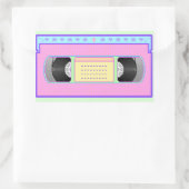 Sticker Rectangulaire Pastel kawaii VHS vaporwave pixel art (Sac)