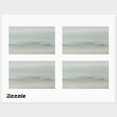 Sticker Rectangulaire Pastel matin dans la brouillard toscane (Feuille)