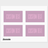Sticker Rectangulaire Pastel Violet & Rose Clair | Texte Moderne Éditabl (Feuille)