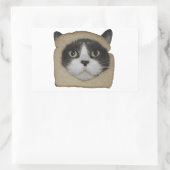 Sticker Rectangulaire Pâte de chat en pain (Sac)