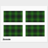 Sticker Rectangulaire Pâte verte de tartan MacArthur (Feuille)