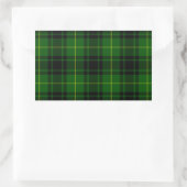 Sticker Rectangulaire Pâte verte de tartan MacArthur (Sac)