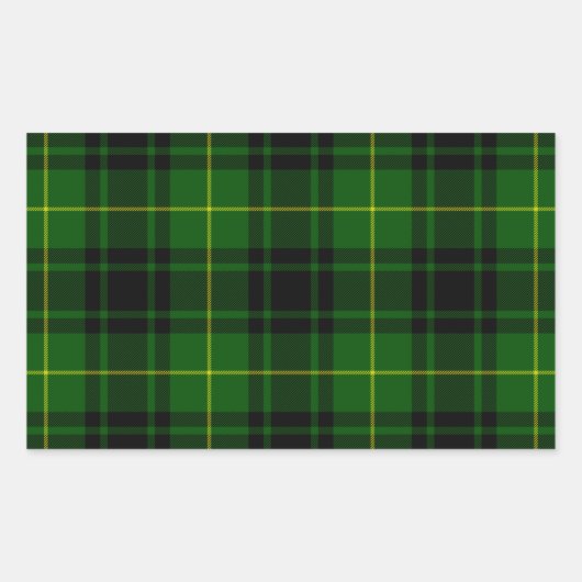 Sticker Rectangulaire Pâte verte de tartan MacArthur (Devant)