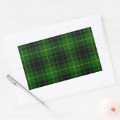 Sticker Rectangulaire Pâte verte de tartan MacArthur (Enveloppe)