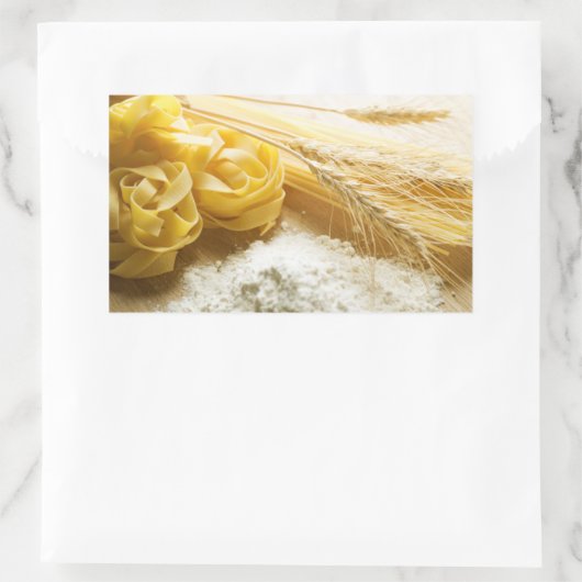 Sticker Rectangulaire Pâtes (Sac)