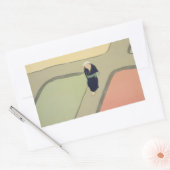 Sticker Rectangulaire Path through fields Kamisaka Sekka japan painting (Enveloppe)