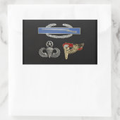 Sticker Rectangulaire Pathfineur aéroporté principal CIB (Sac)