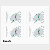 Sticker Rectangulaire Patinage artistique (Feuille)