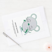 Sticker Rectangulaire Patinage artistique (Enveloppe)