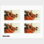 Sticker Rectangulaire Patinage sur glace 1915 (Feuille)