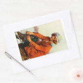 Sticker Rectangulaire Patinage sur glace 1915 (Enveloppe)