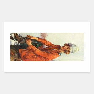 Sticker Rectangulaire Patinage sur glace 1915