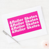 Sticker Rectangulaire & Patins à rouleaux (Enveloppe)