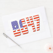 Sticker Rectangulaire Patriotique 8647 (Enveloppe)