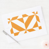 Sticker Rectangulaire Patters de Burnt Orange Geometric Deco Cube (Enveloppe)