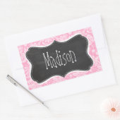 Sticker Rectangulaire Patters de Damask (Enveloppe)