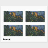 Sticker Rectangulaire Paul Cezanne - Château Noir (Feuille)