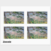 Sticker Rectangulaire Paul Cezanne - Mont Sainte-Victoire et Grand Pin (Feuille)