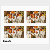 Sticker Rectangulaire Paul Cezanne Pommes Oranges Impressionnisme (Feuille)