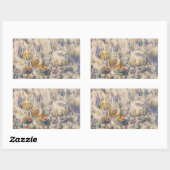 Sticker Rectangulaire Paul Cezanne - Pot et Soup Tureen (Feuille)