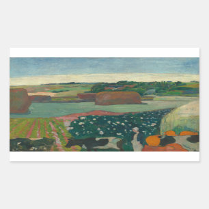 Sticker Rectangulaire Paul Gauguin - Les piles de voitures en Bretagne