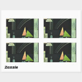 Sticker Rectangulaire Paul Klee — Au repos, (Feuille)