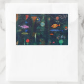 Sticker Rectangulaire Paul Klee Fish Magic Peinture Abstraite Art graphi (Sac)