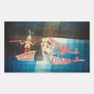 Sticker Rectangulaire Paul Klee, Les navigateurs, 