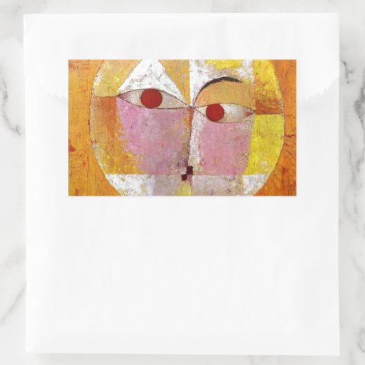 Sticker Rectangulaire Paul Klee Senecio Peinture (Sac)