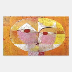 Sticker Rectangulaire Paul Klee Senecio Peinture